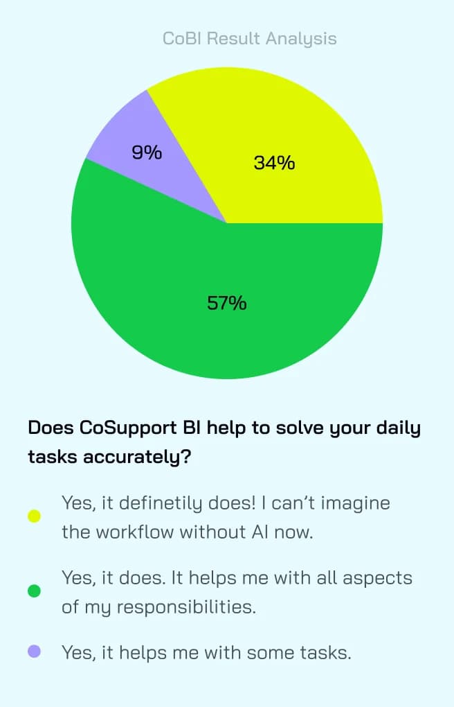CoSupport BI helps to solve your daily tasks