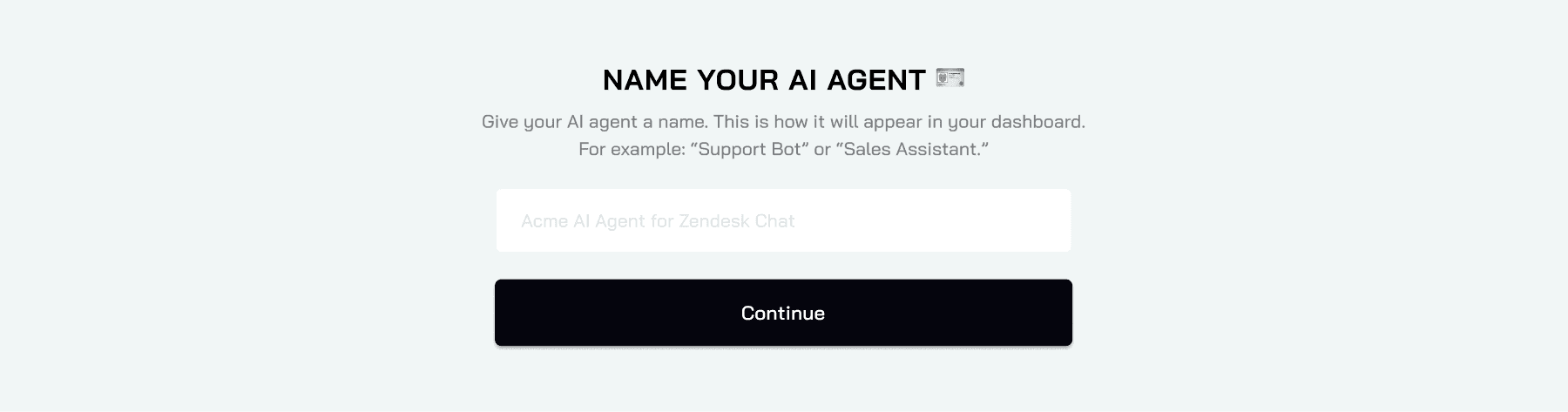 Name your AI Agent