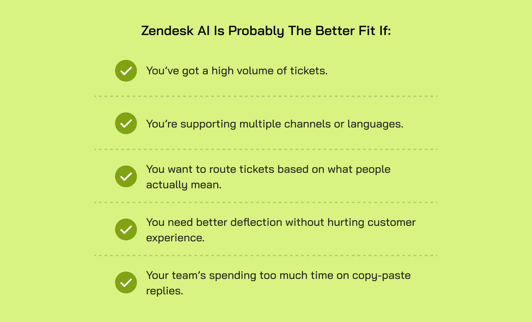 Why Zendesk AI is Better Fit